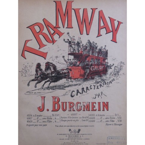 BURGMEIN J. Tramway Piano