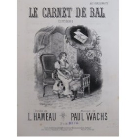 WACHS Paul Le Carnet de Bal Chant Piano ca1880