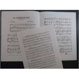 WACHS Paul Le Carnet de Bal Chant Piano ca1880