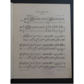 TELLAM Heinrich Nice-Station Valse Bogliani Piano ca1890
