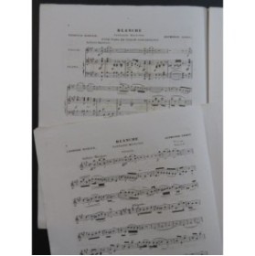 DANCLA Leopold LEDUC Alphonse Blanche Fantaisie Piano Violon ca1855