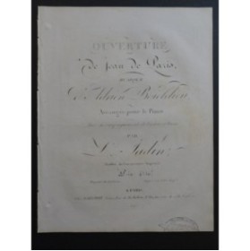 BOIELDIEU Adrien Jean de Paris Ouverture Piano ca1820