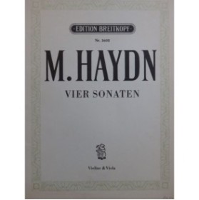 HAYDN Michael Sonate No 3 et No 4 Violon Alto