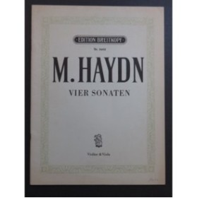 HAYDN Michael Sonate No 3 et No 4 Violon Alto