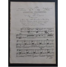 CIMAROSA Domenico Il Matrimonio Segreto Terzetto Chant Piano ca1810
