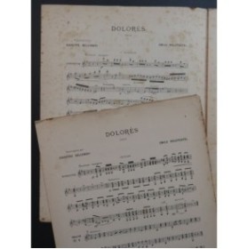 WALDTEUFEL Émile Dolorès Valse Mandoline Guitare ca1887