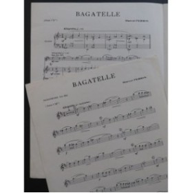 PERRIN Marcel Bagatelle Piano Saxophone ou Trompette 1960