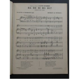 DE SÉVERAC Déodat Chansons du XVIIIe siècle 1er Recueil Chant Piano