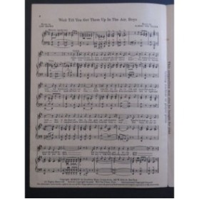 VON TILZER Wait Till You Get Them Up In The Air Boys Chant Piano 1919
