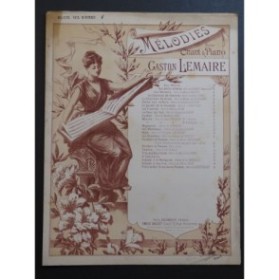 LEMAIRE Gaston Dante aux enfers Chant Piano 1893