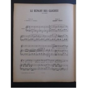 PETIT Albert Le Départ des Cloches Chant Piano