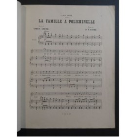 LACOME Paul La famille Polichinelle Chant Piano ca1878