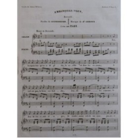 LEROUX Joseph Embarquez vous Chant Piano ca1840