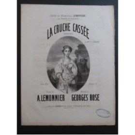 ROSE Georges La Cruche Cassée Chant Piano XIXe siècle