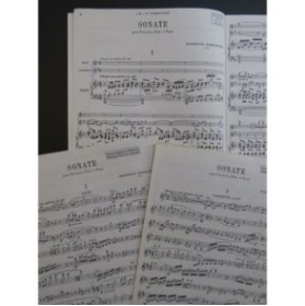 EMMANUEL Maurice Sonate Clarinette Flûte Piano