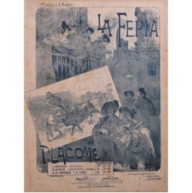 LACOME Paul La Feria Suite Espagnole Piano 4 mains ca1890
