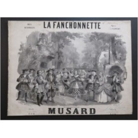 MUSARD La Fanchonnette L. Clapisson Quadrille Piano 4 mains ca1856