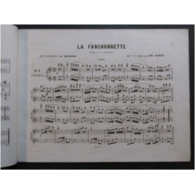 MUSARD La Fanchonnette L. Clapisson Quadrille Piano 4 mains ca1856