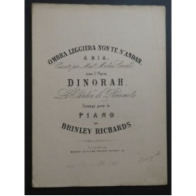 RICHARDS Brinley Air de l'Ombre Dinorah Piano XIXe