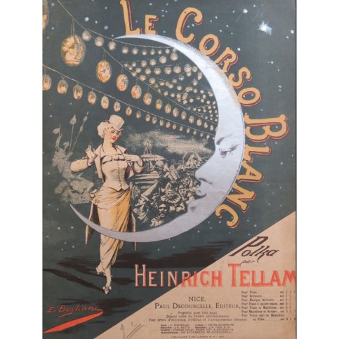 TELLAM Heinrich Le Corso Blanc E. Bogliani Piano 1889