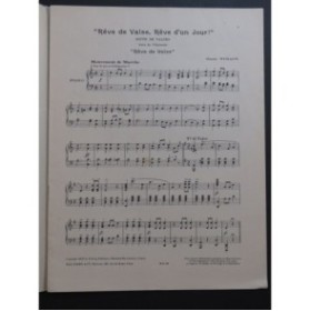 STRAUS Oscar Rêve de Valse, Rêve d'un Jour Suite Piano 1907