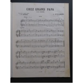 STREABBOG Louis Chez Grand Papa Valse Piano 4 mains ca1887