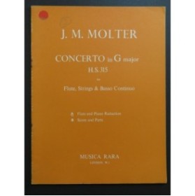 MOLTER Johann Melchior Concerto in G Major Piano Flûte 1976