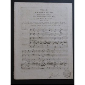 SACCHINI Antonio Air d'Oedipe No 15 Chant Piano ca1799
