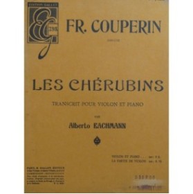 COUPERIN François Les Chérubins Piano Violon