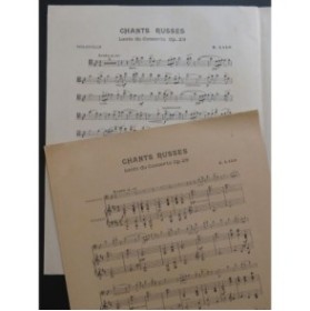 LALO Edouard Chants Russes Lento du Concerto op 29 Piano Violoncelle ou Violon