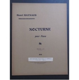 RAYNAUD Henri Nocturne Piano
