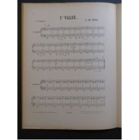 HESS J. Ch. Valse No 1 Piano 6 mains 1932