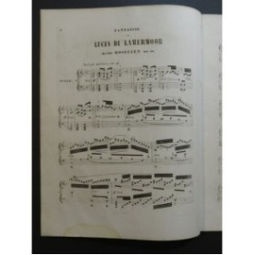 ROSELLEN Henri Fantaisie sur Lucie de Lamermoor Piano ca1850