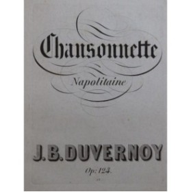 DUVERNOY J. B. Bagatelle Piano ca1845