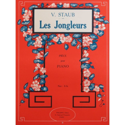 STAUD Victor Les Jongleurs Piano 1929
