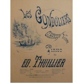THUILLIER Edmond Les Gondoliers Piano