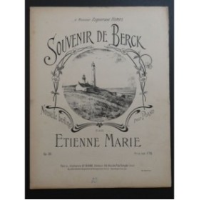 MARIE Étienne Souvenir de Berck Piano ca1880