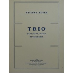 ROYER Etienne Trio Piano Violon Violoncelle 1922