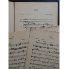 ROYER Etienne Trio Piano Violon Violoncelle 1922