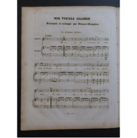 BRUGUIÈRE Edouard Une Vieille Chanson Chant Piano 1835