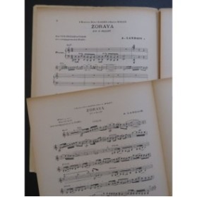 LANDAIS A. Zoraya Air de Ballet Violon Piano ca1910