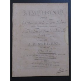 STERKEL Johann Franz Xaver Simphonie op 20 Clavecin ou Piano ca1786