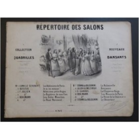BOHLMAN SAUZEAU Henri Les Gobe-Mouches Quadrille Piano ca1850