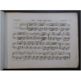 BOHLMAN SAUZEAU Henri Les Gobe-Mouches Quadrille Piano ca1850