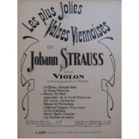 STRAUSS Johann Roses du Midi Piano Violon
