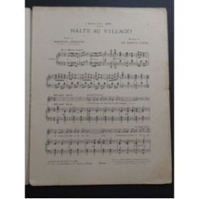 BOREL-CLERC Charles Halte au Village Chant Piano 1903