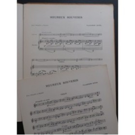 DYCK Vladimir Heureux souvenirs Violon Piano