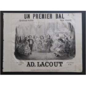 LACOUT Adolphe Un premier Bal Piano ca1860