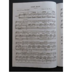 THYS Alphonse C'est Elle Chant Piano ca1840