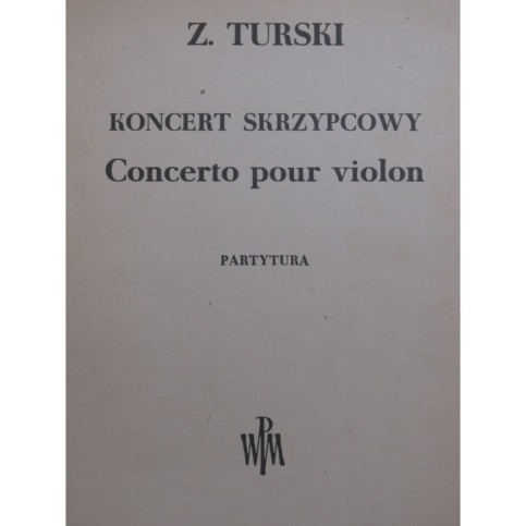 TURSKI Zbigniew Koncert Skrzypcowy Concerto Violon Orchestre 1958
